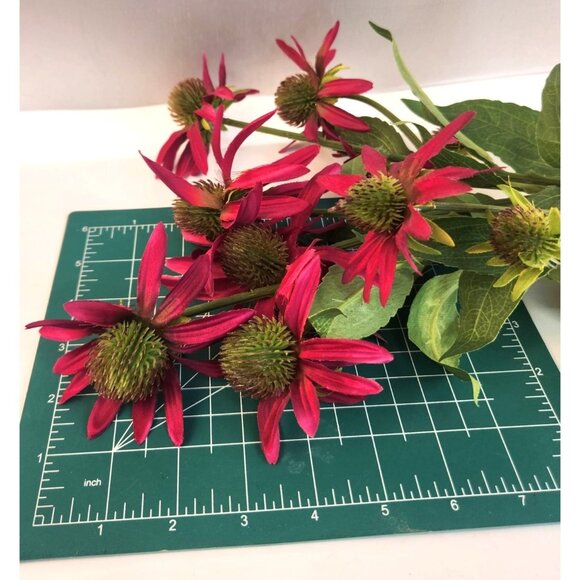 Artificial Coneflower Stems 2-Stem Bunch 26" Long Floral Arrangement - Picture 6 of 7